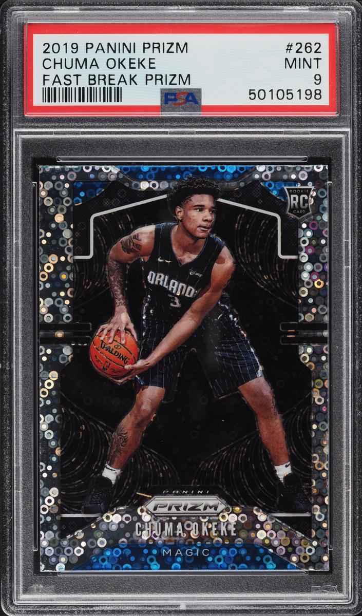 2019 Panini Prizm Basketball Prizm Fast Break Chuma Okeke #262