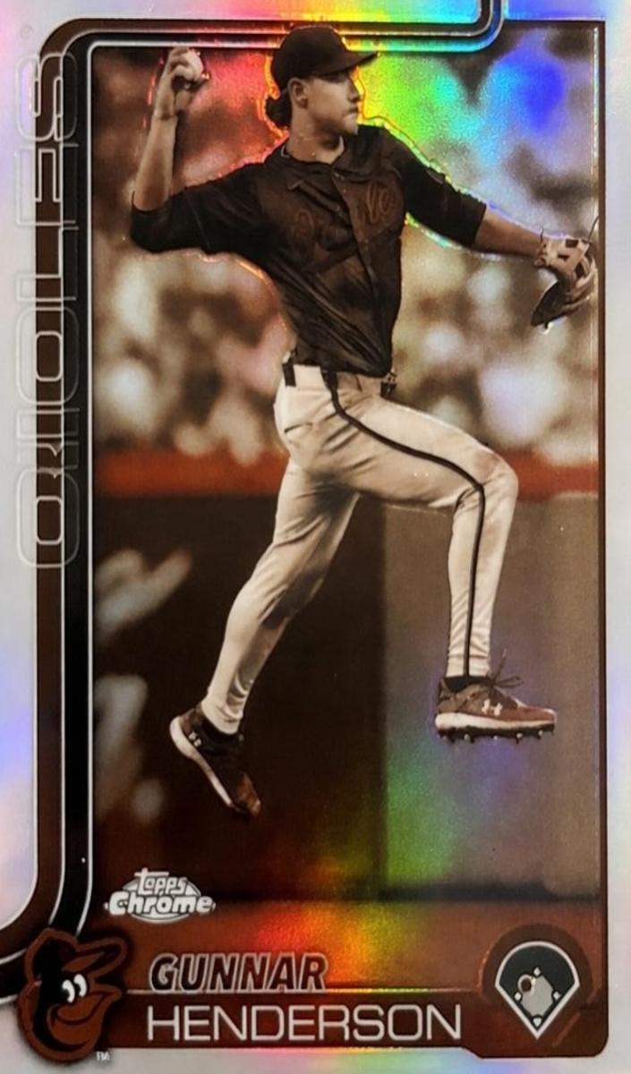 2025 Topps Chrome Baseball Sepia Refractor Gunnar Henderson #213