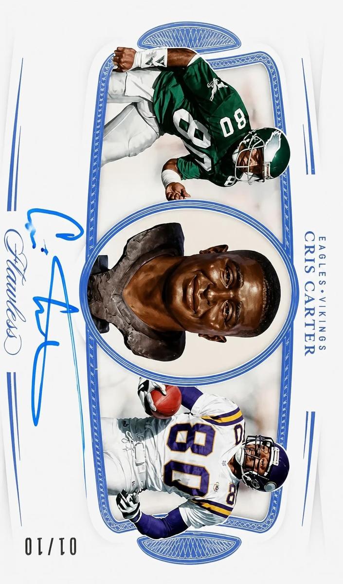 2020 Panini Flawless Football Silver Cris Carter #CP-CCA