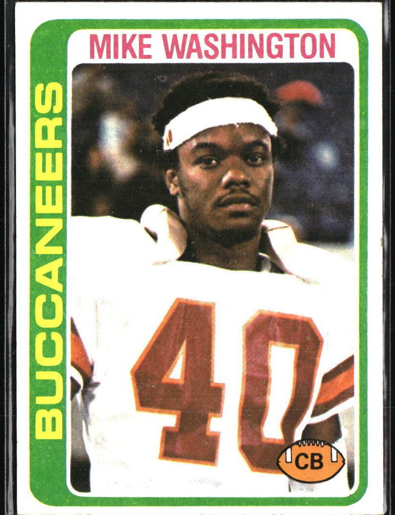 1978 Topps Football Mike Washington #48