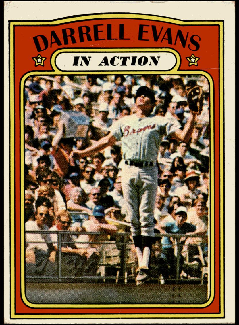 1972 Topps Baseball In Action Darrell Evans #172 PSA 9