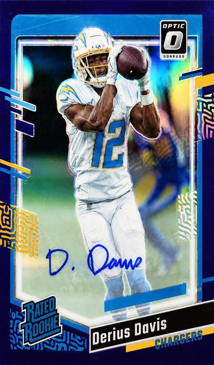 2023 Donruss Optic Football Purple Derius Davis #264