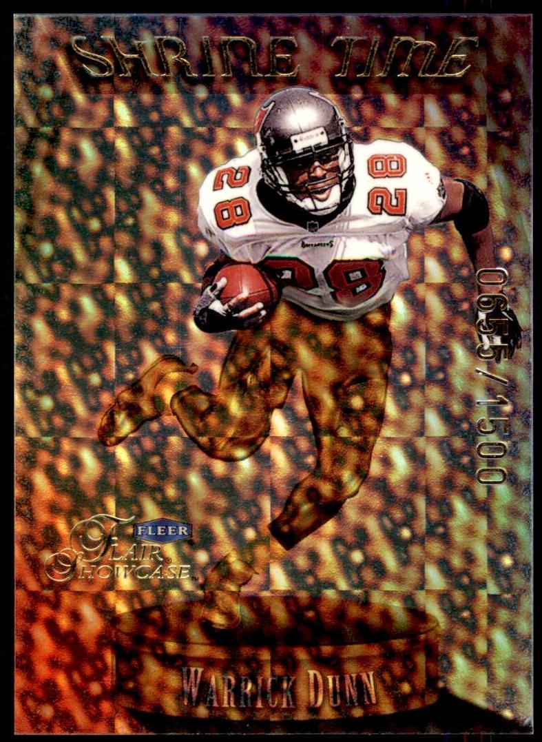 1999 Flair Showcase Football Warrick Dunn #10