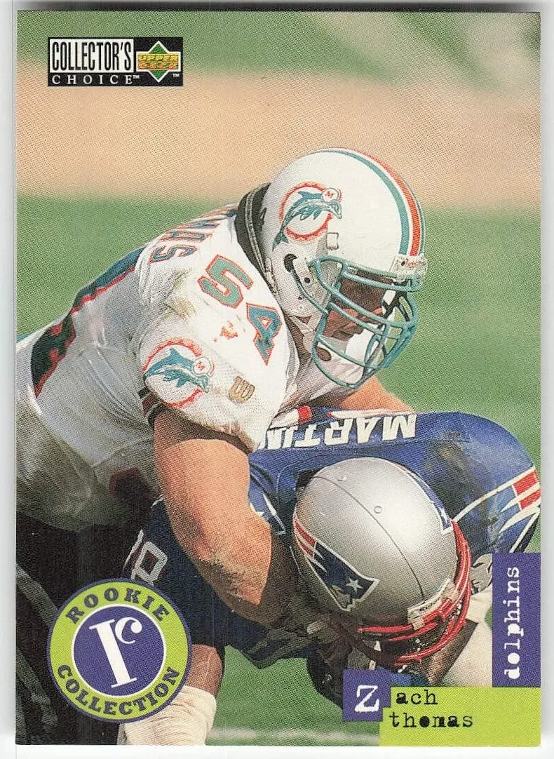 1996 Upper Deck Collector's Choice Update Football Zach Thomas #U1 PSA 10