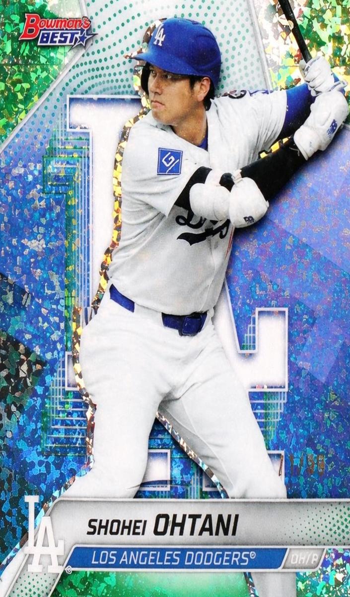 2025 Bowman's Best Baseball Green Mini-Diamond Refractor Shohei Ohtani #46