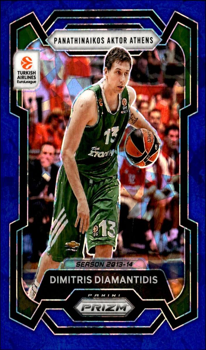 2023 Panini Prizm Turkish Airlines EuroLeague Basketball Blue Ice Dimitris Diamantidis #96