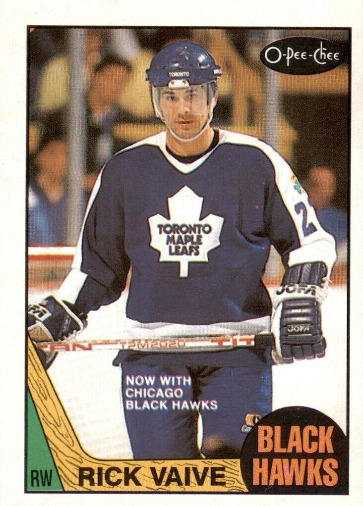 1987 O-Pee-Chee Hockey Rick Vaive #155 PSA 9