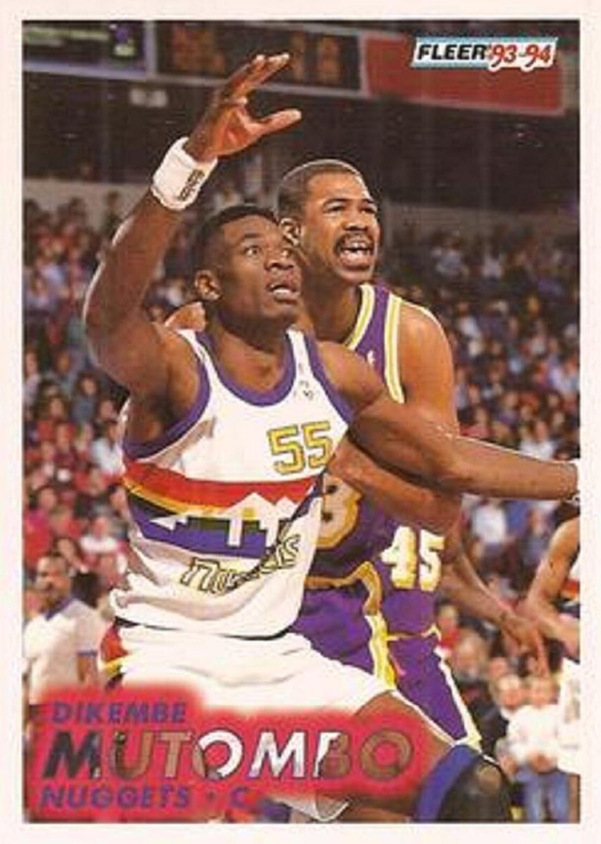 1993 Fleer Basketball Dikembe Mutombo #54 PSA 9