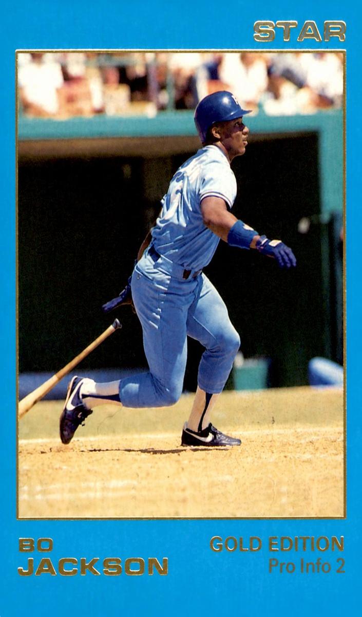 1988 Star Gold Baseball Pro Info 2 Bo Jackson #88 PSA 9