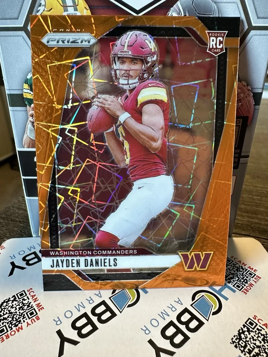 2024 Panini Prizm Football Lazer Jayden Daniels #347 PSA 9
