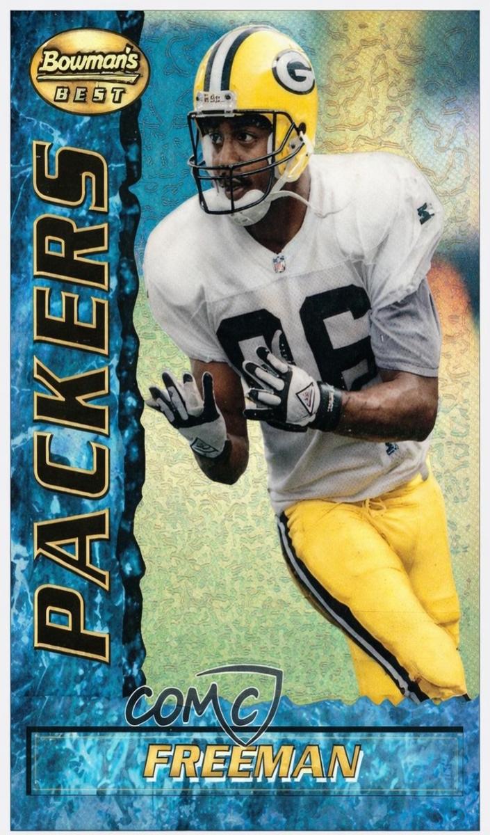 1995 Bowman's Best Football Refractor Antonio Freeman #90