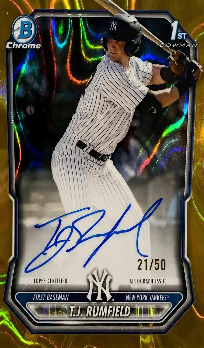 2026 Bowman Baseball Gold Lava Refractor T.J. Rumfield #CPA-TR