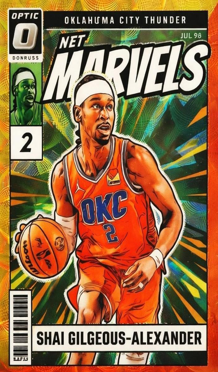 2024 Donruss Optic Basketball Red and Gold International Shai Gilgeous-Alexander #8