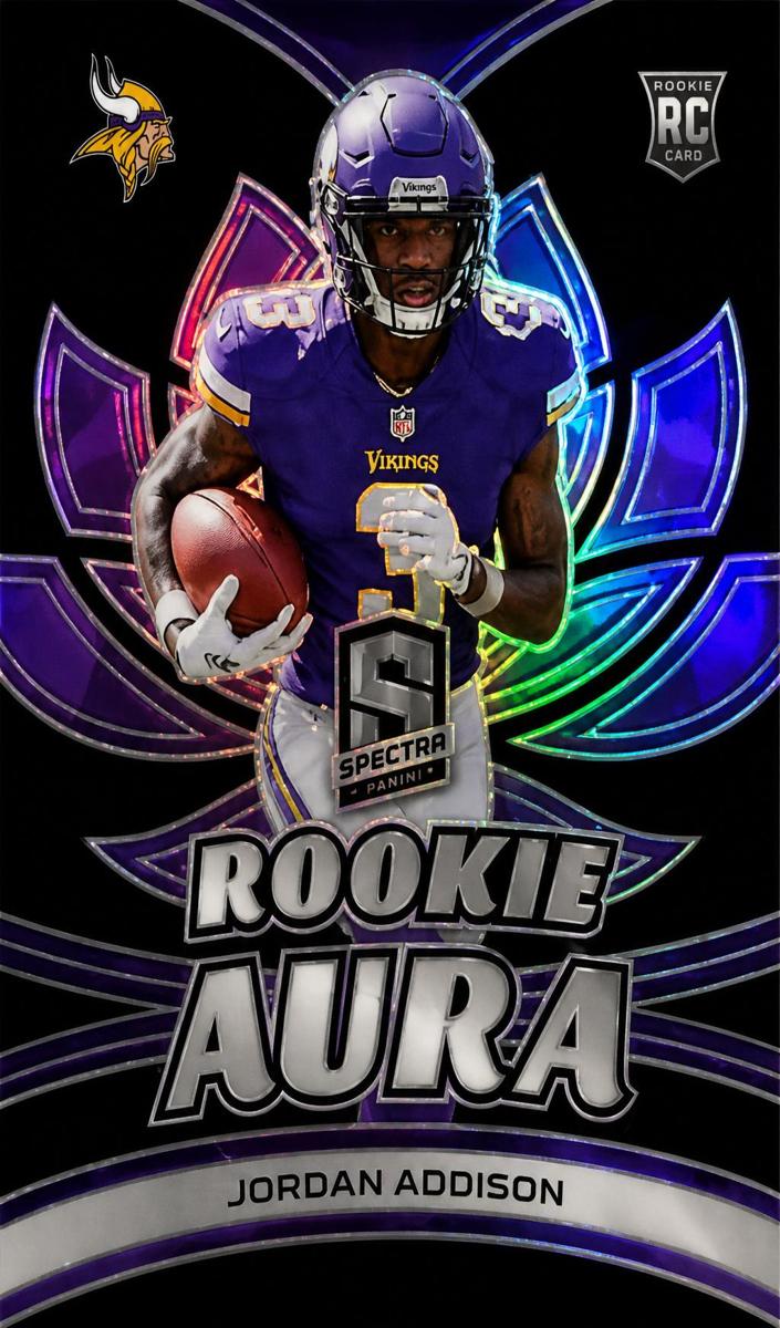 2023 Panini Spectra Football Jordan Addison #RA-JA PSA 9