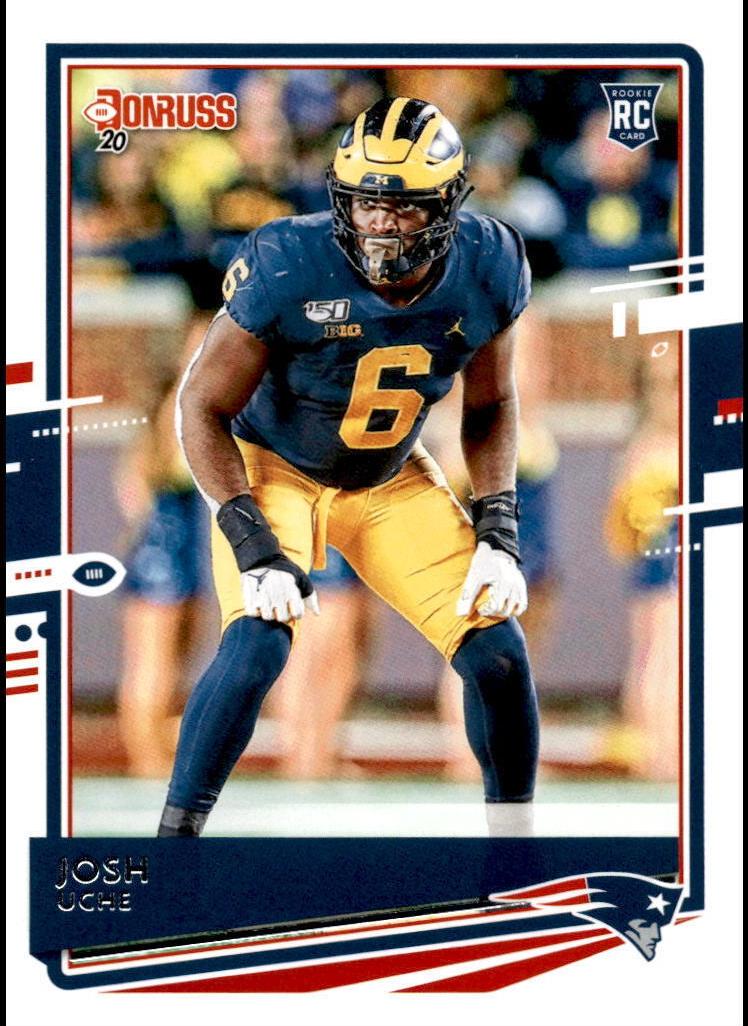 2020 Panini Donruss Football Josh Uche #287 PSA 8.5