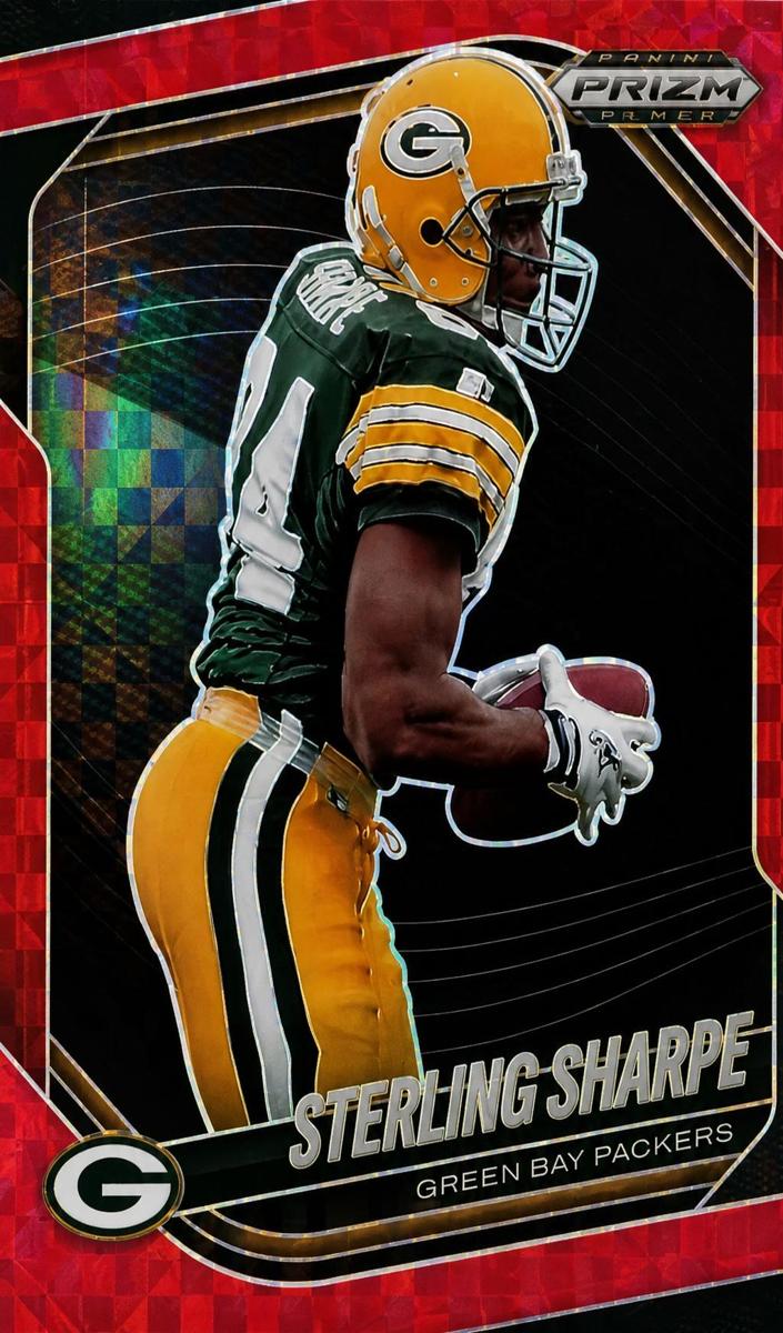 2025 Panini Prizm Black Football Red Power Sterling Sharpe #63