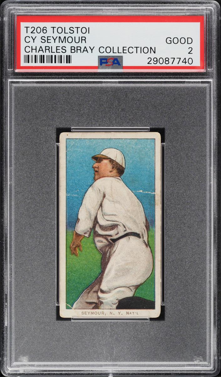 1909-11 T206 Baseball Throwing Cy Seymour #NNO PSA 1