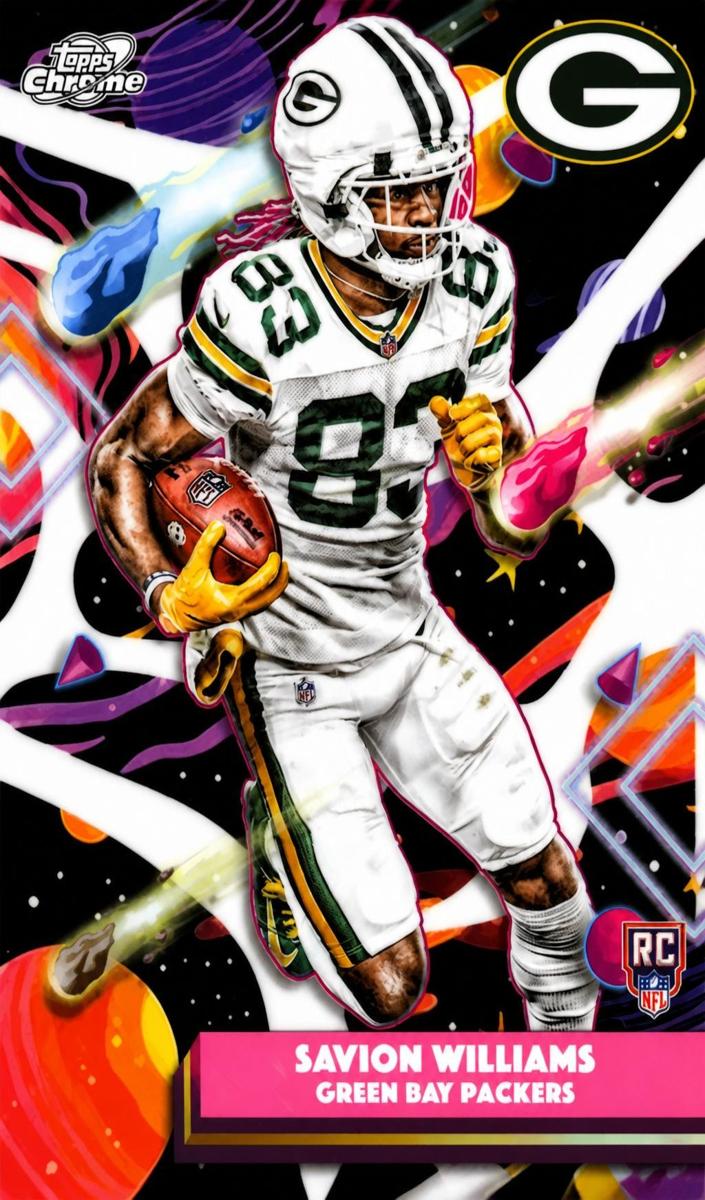2025 Topps Cosmic Chrome Football White Hole Refractor Savion Williams #139