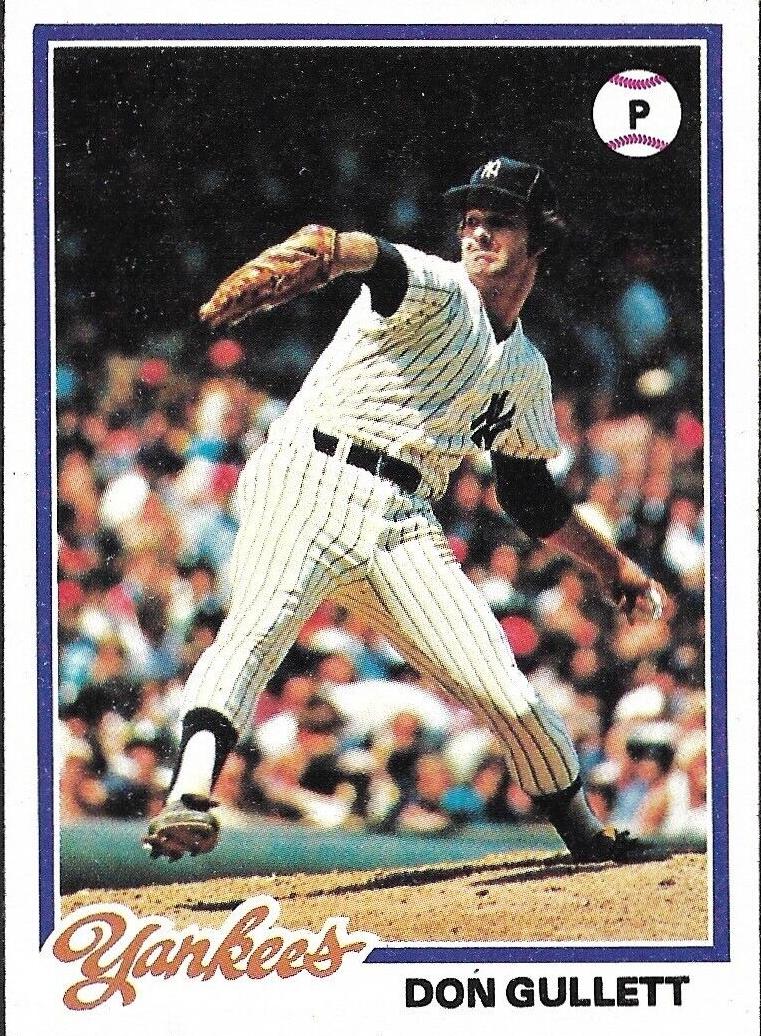 1978 Topps Baseball Don Gullett #225 PSA 9