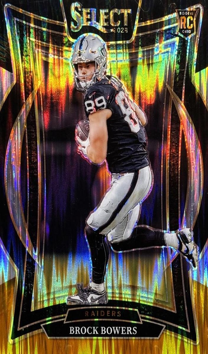 2024 Panini Select Football Black and Gold Shock Brock Bowers #31 PSA 9