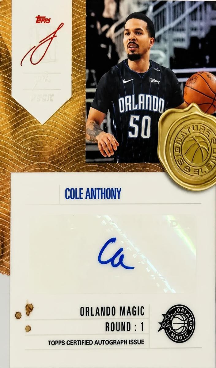 2025 Topps Signature Class Basketball Cole Anthony #SB-CAN
