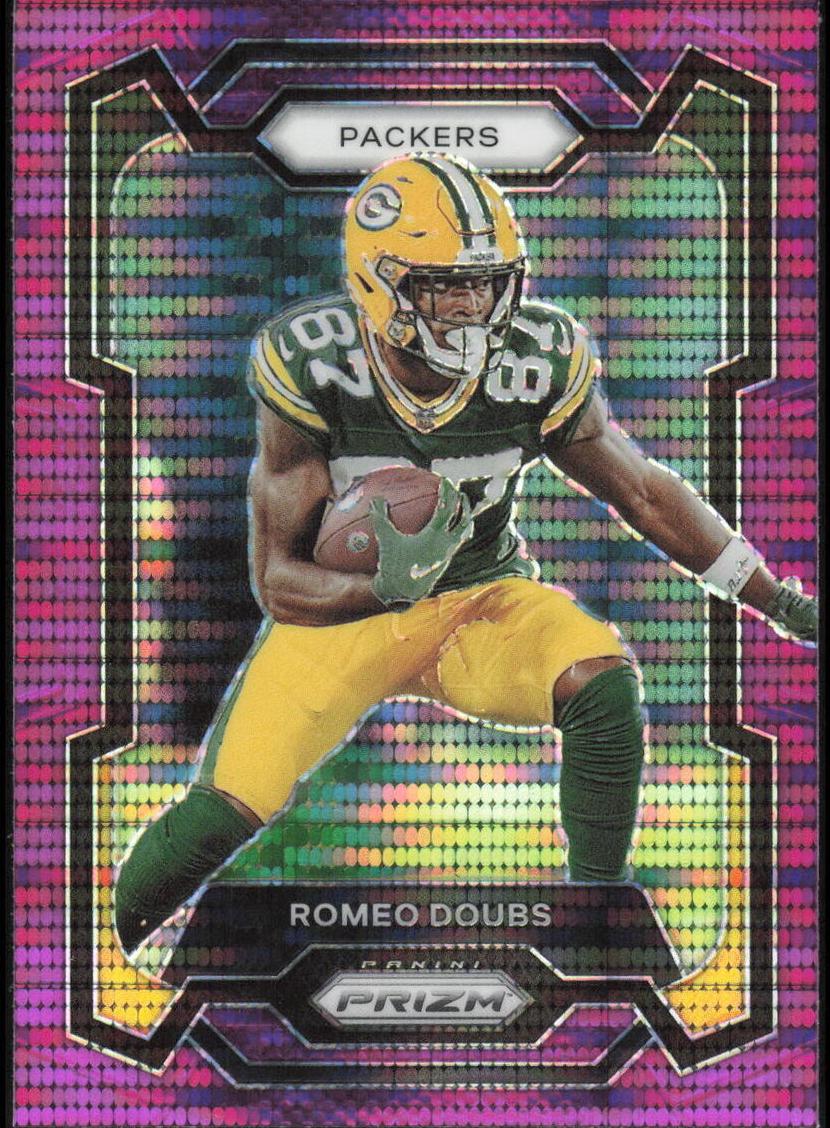 2023 Panini Prizm Football Purple Pulsar Romeo Doubs #114