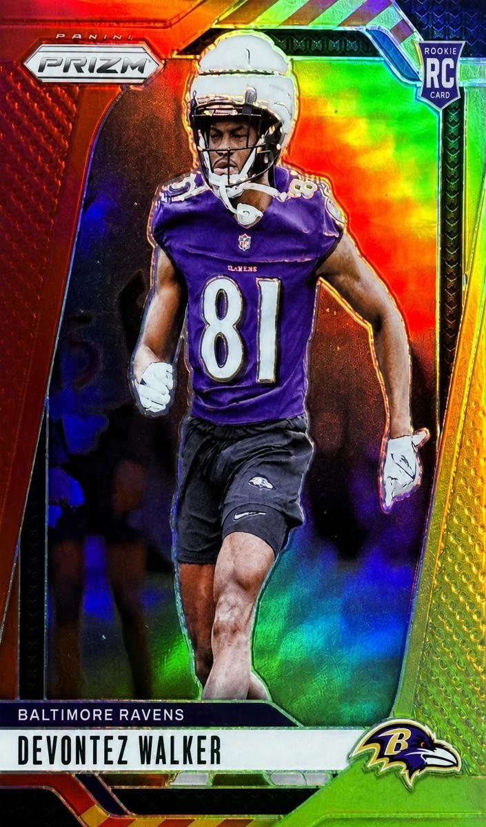 2024 Panini Prizm Football Red and Yellow Devontez Walker #328