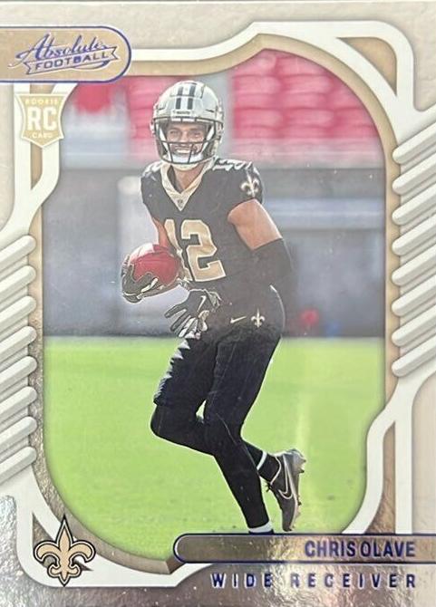 2022 Panini Absolute Football Blue Chris Olave #109