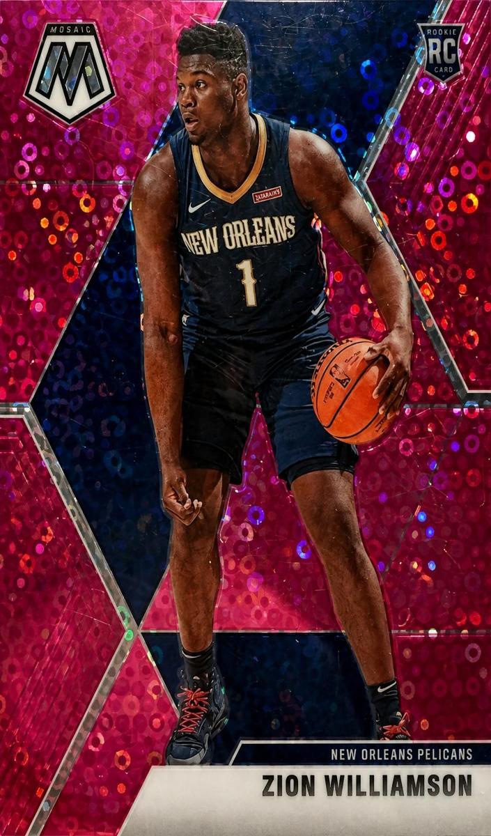 2019 Panini Mosaic Basketball Mosaic Fast Break Pink Zion Williamson #209 PSA 10