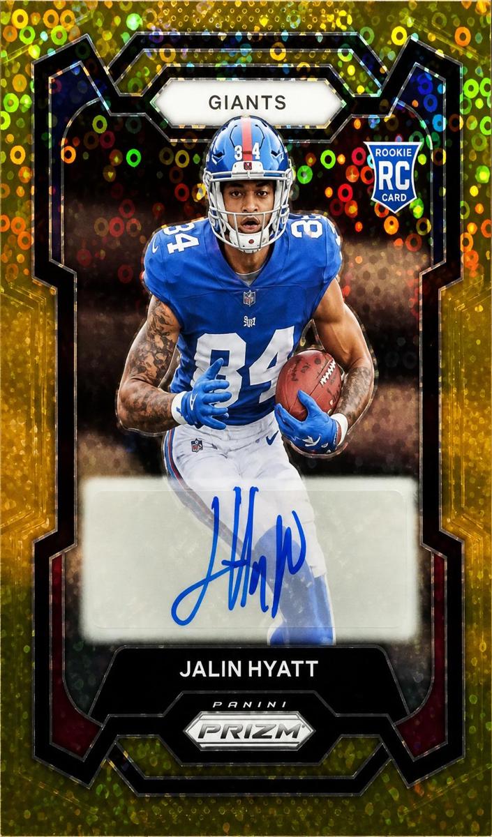 2023 Panini Prizm Football No Huddle Gold Jalin Hyatt #378