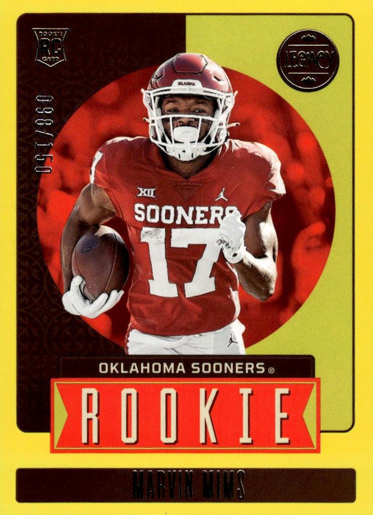 2023 Panini Legacy Football Yellow Marvin Mims #172