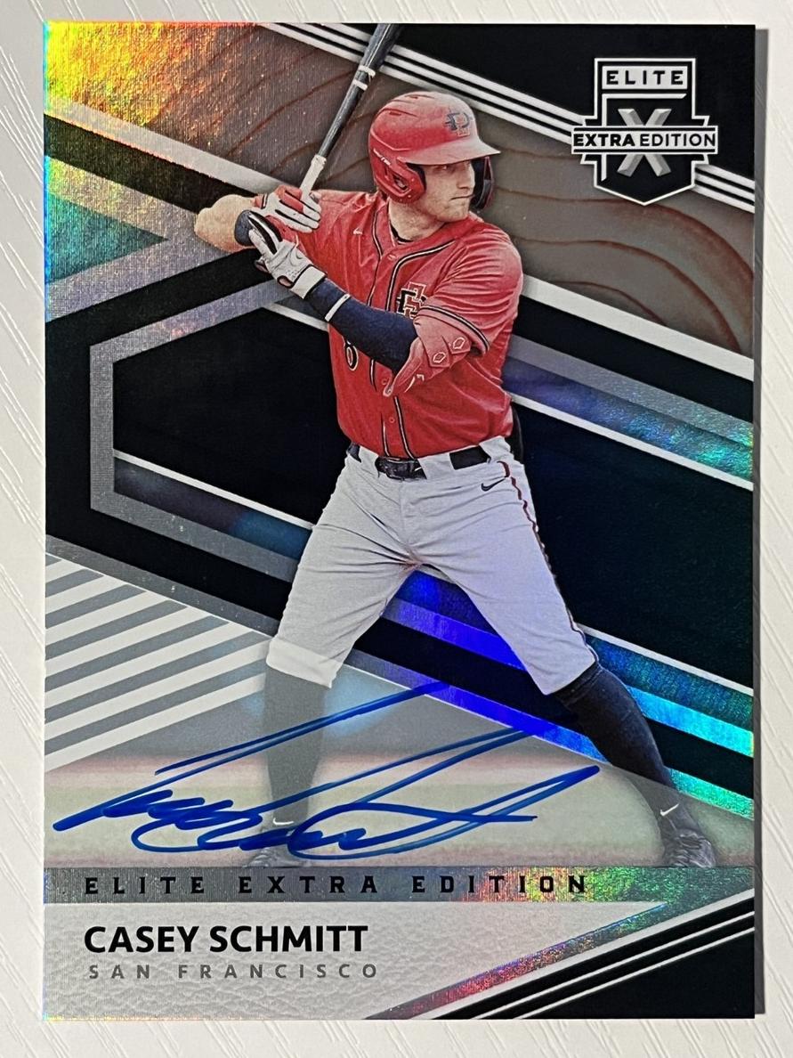 2020 Panini Elite Extra Edition Baseball Casey Schmitt #49 CGC 9