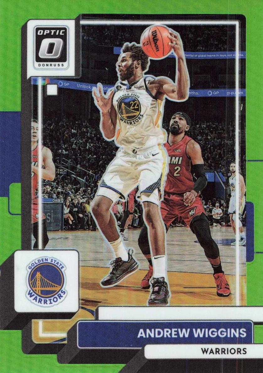 2022 Donruss Optic Basketball Lime Green Andrew Wiggins #84