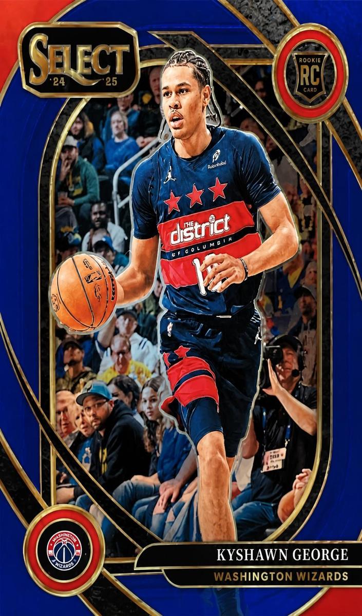 2024 Panini Select Basketball Blue Retail Kyshawn George #285