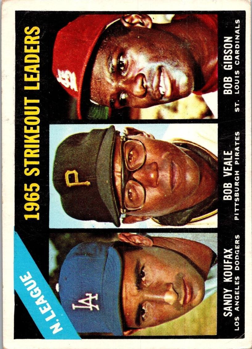 1966 Topps Baseball N.L. Strikeout Leaders #225
