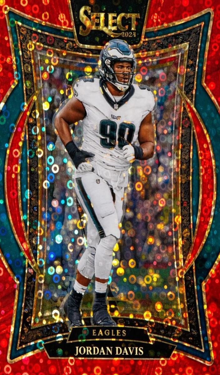 2024 Panini Select Football Red Disco Jordan Davis #72