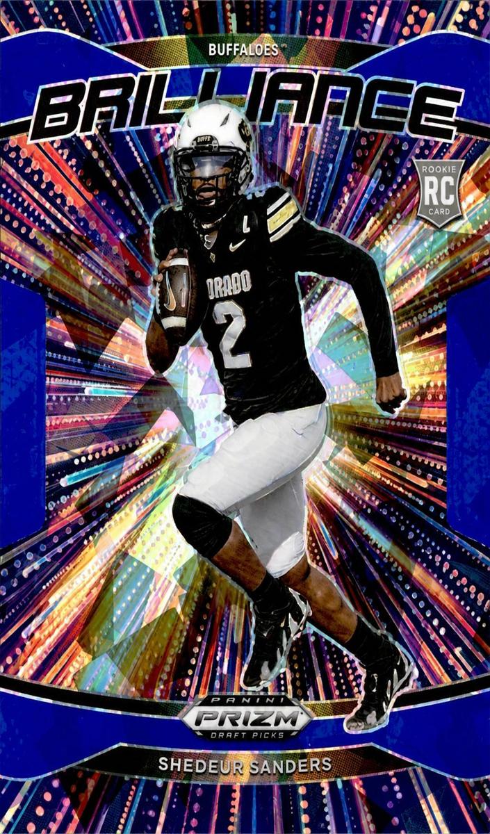 2025 Panini Prizm Draft Picks Football Blue Ice Shedeur Sanders #18