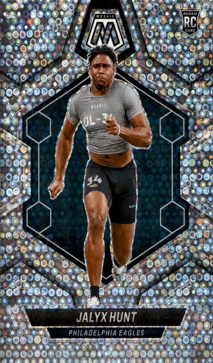 2024 Panini Mosaic Football No Huddle Silver Jalyx Hunt #375