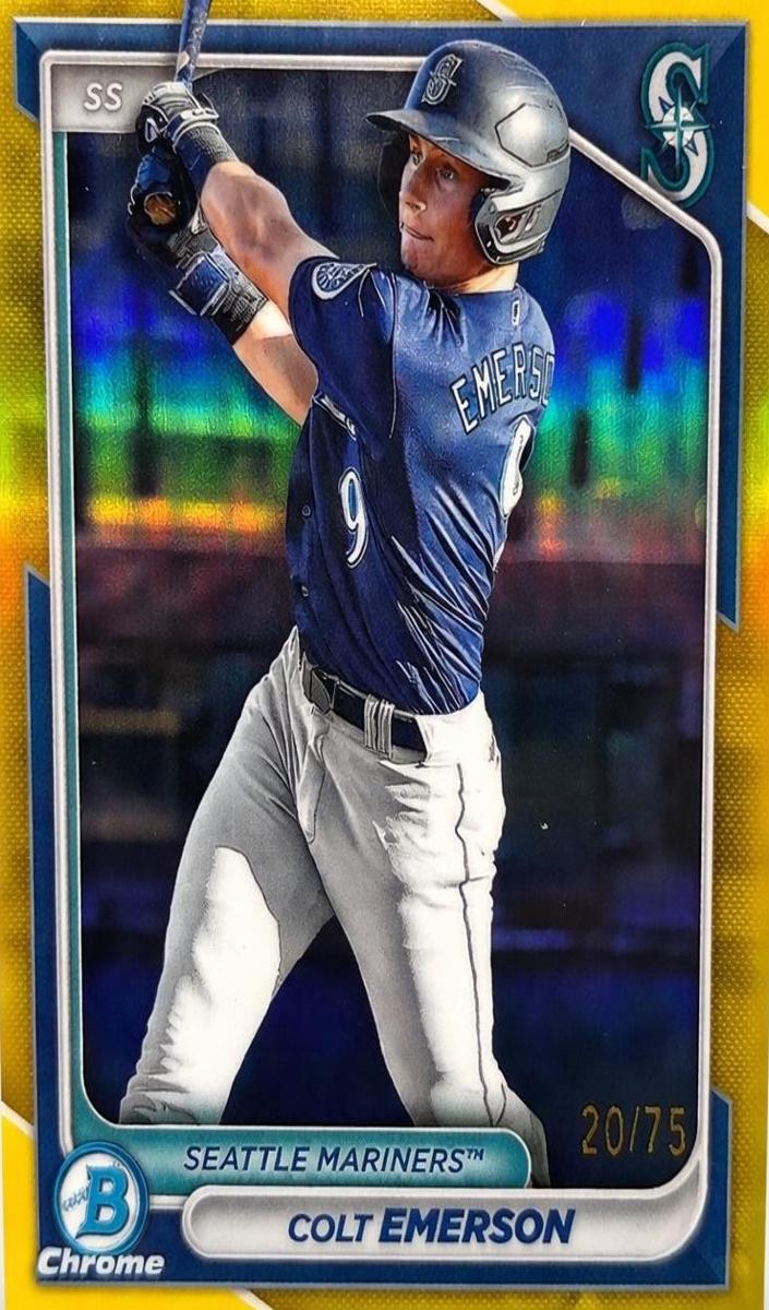2024 Bowman Chrome Prospects Baseball Yellow Colt Emerson #BCP-10 PSA 9