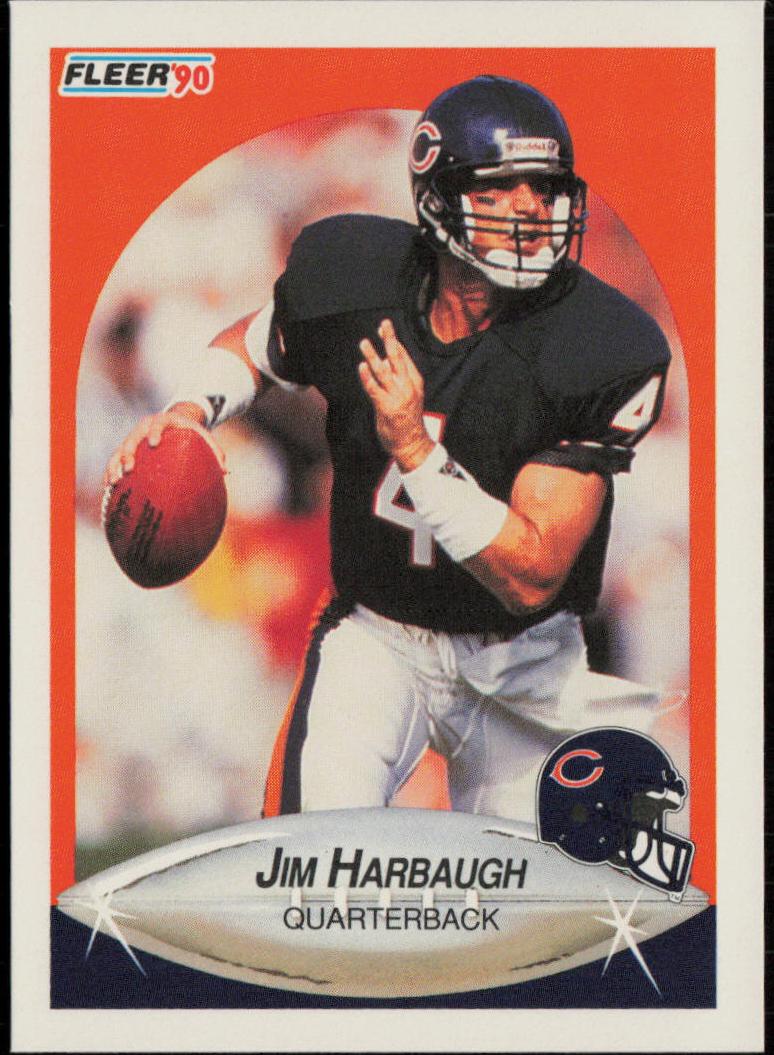 1990 Fleer Football Jim Harbaugh #293 PSA 9