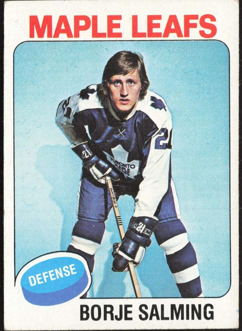 1975 Topps Hockey Borje Salming #283 PSA 8