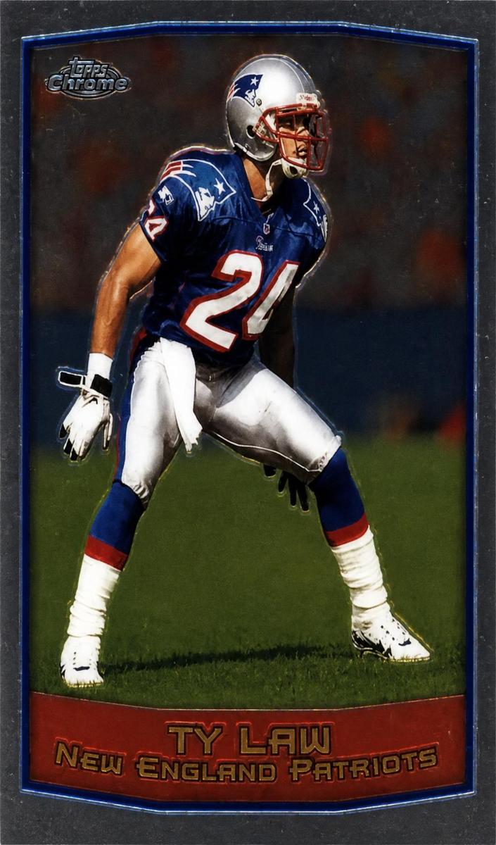 1999 Topps Chrome Football Ty Law #72