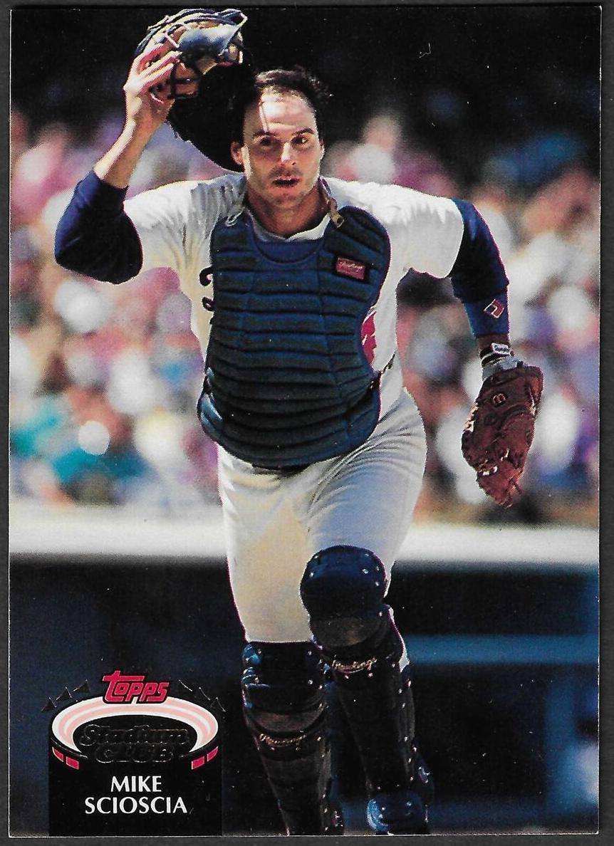 1992 Topps Stadium Club Baseball Mike Scioscia #140