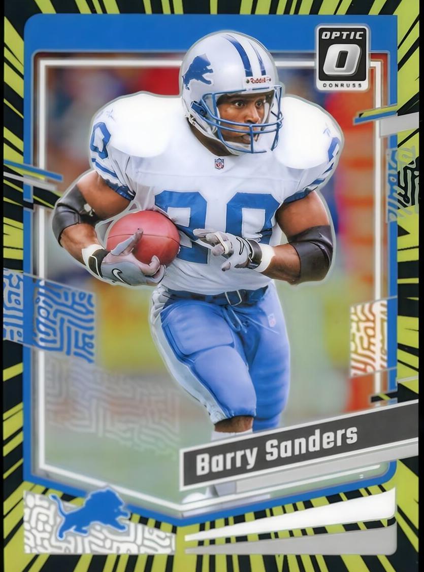 2023 Donruss Optic Football Electricity Barry Sanders #60 PSA 9