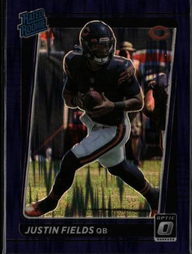 2021 Donruss Optic Football Purple Shock Justin Fields #204 PSA 10
