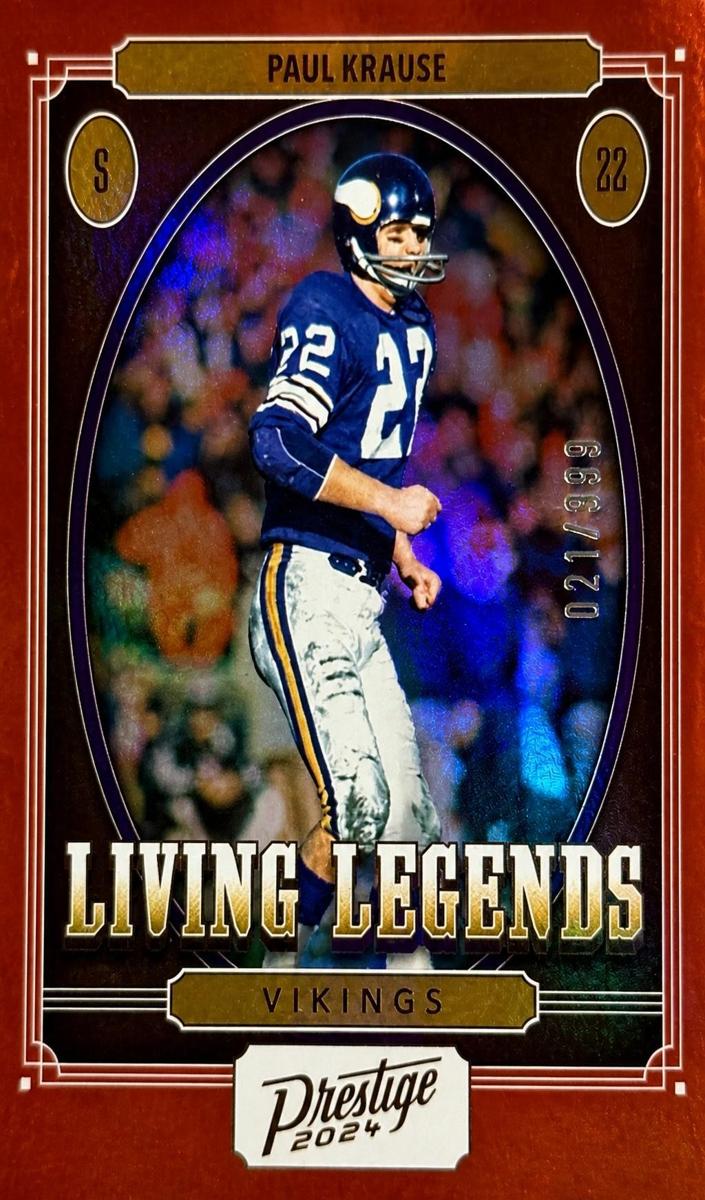 2024 Panini Prestige Football Xtra Points Red Paul Krause #LL-PKE