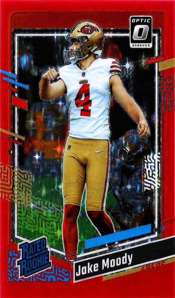 2023 Donruss Optic Football Red Stars Jake Moody #289