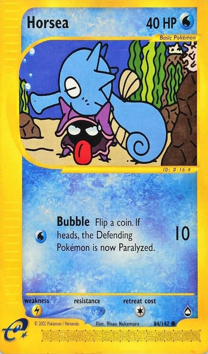 2003 Pokemon Aquapolis Horsea #84