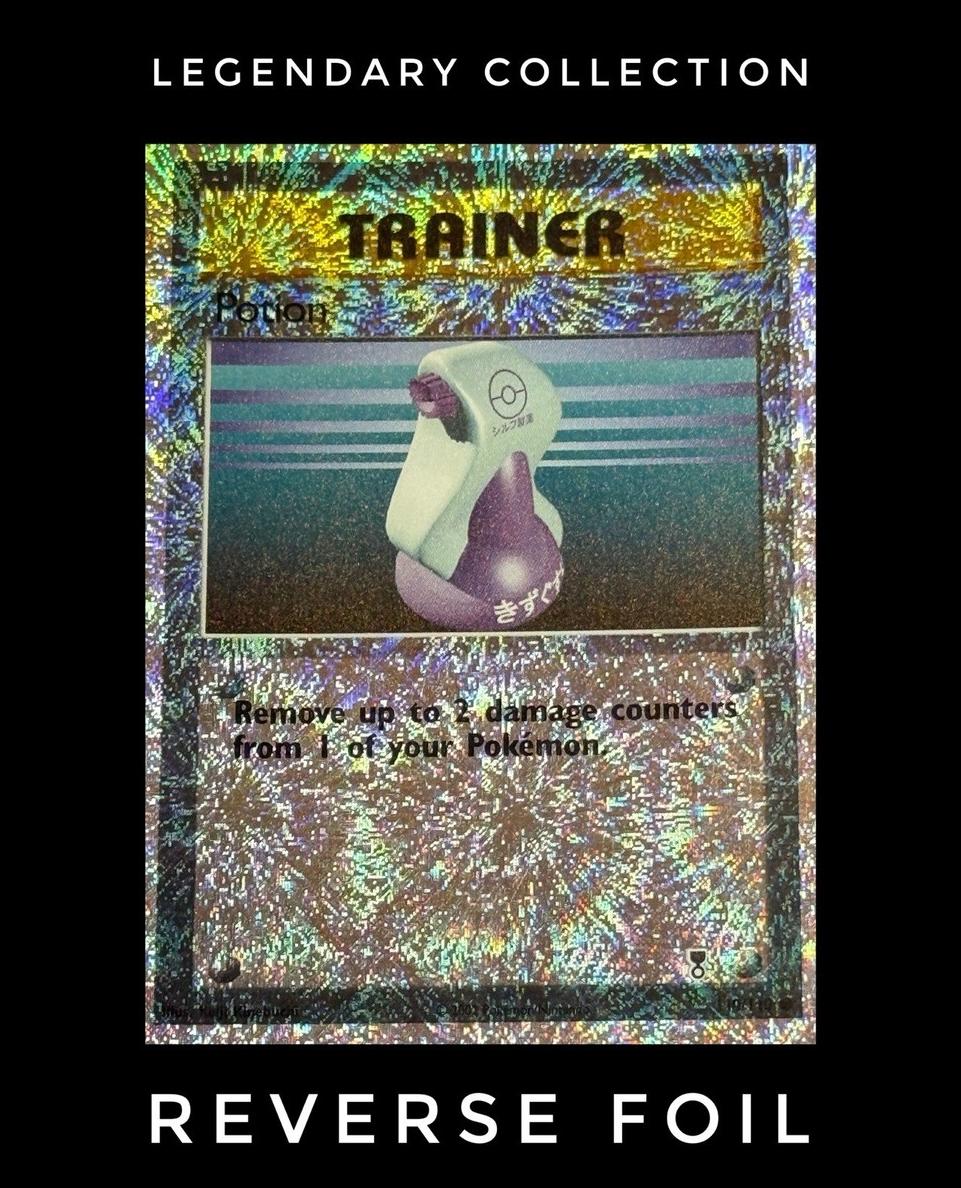 2002 Pokemon Legendary Collection Reverse Foil Potion #110 PSA 7