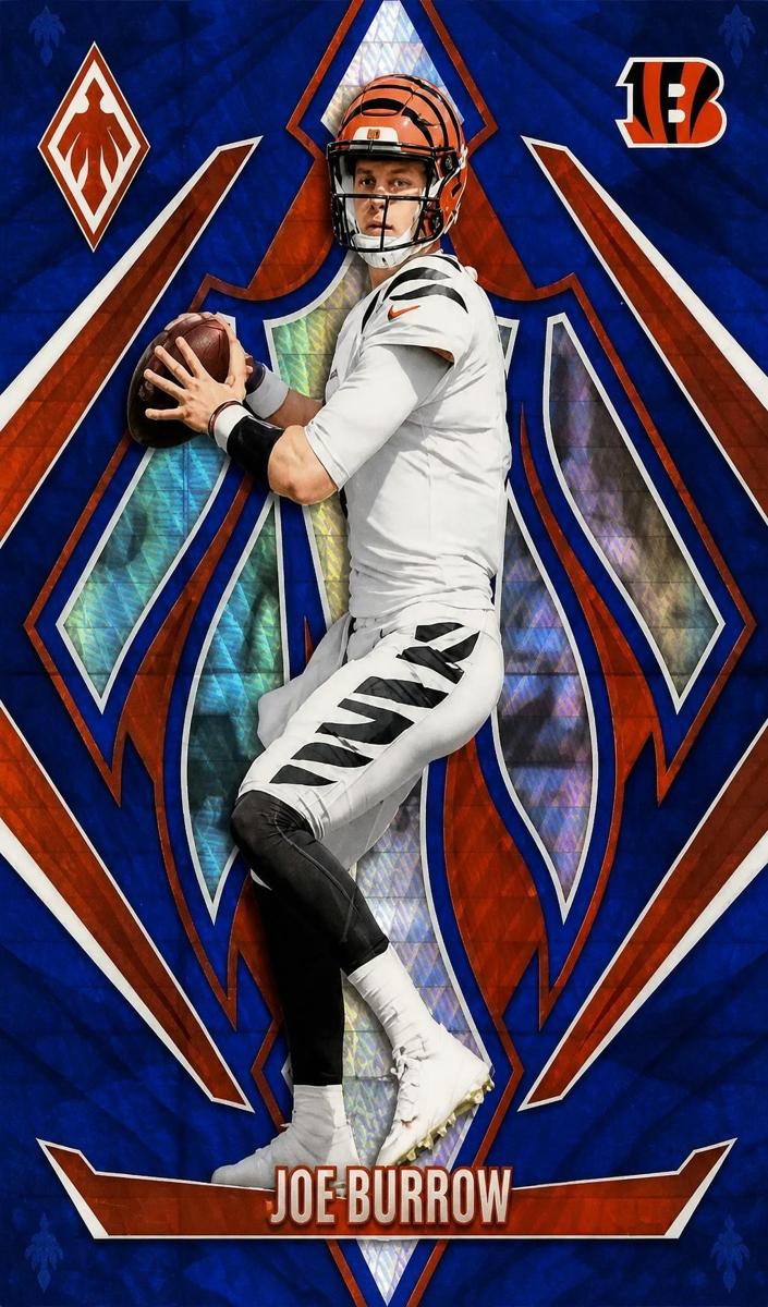 2024 Panini Phoenix Football Blue Hyper Joe Burrow #80
